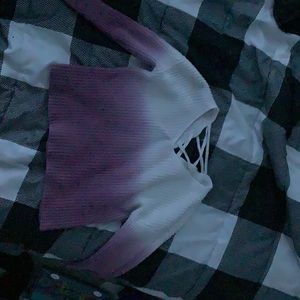 Justice, long sleeve crop top.